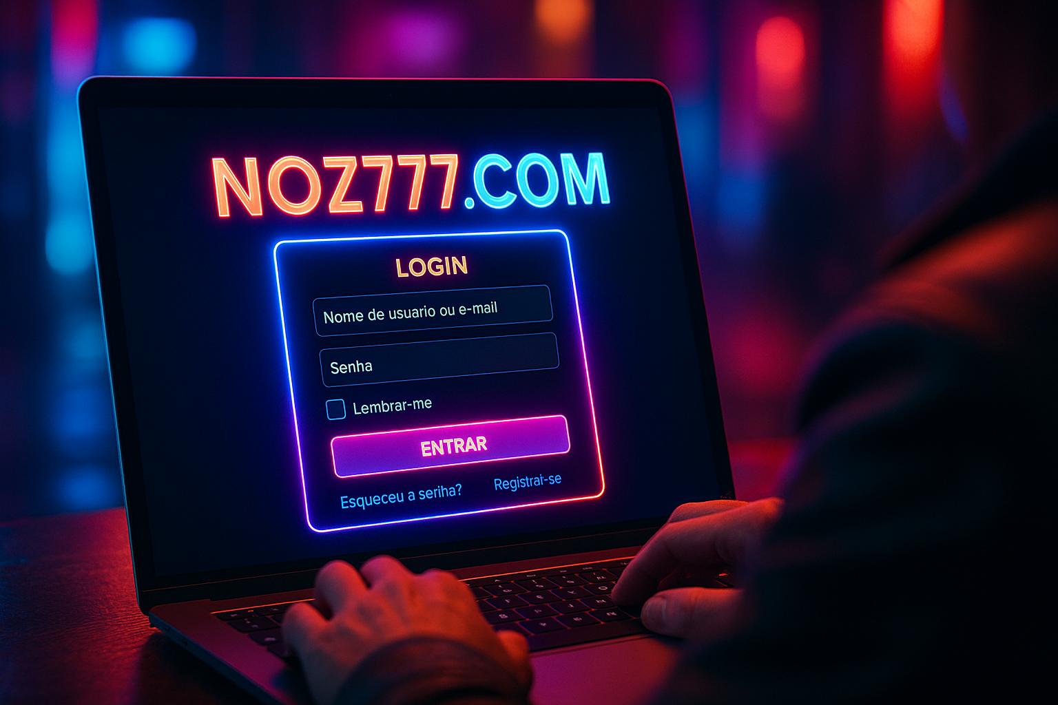 Criar uma nova Conta no plataforma NOZ777.COM